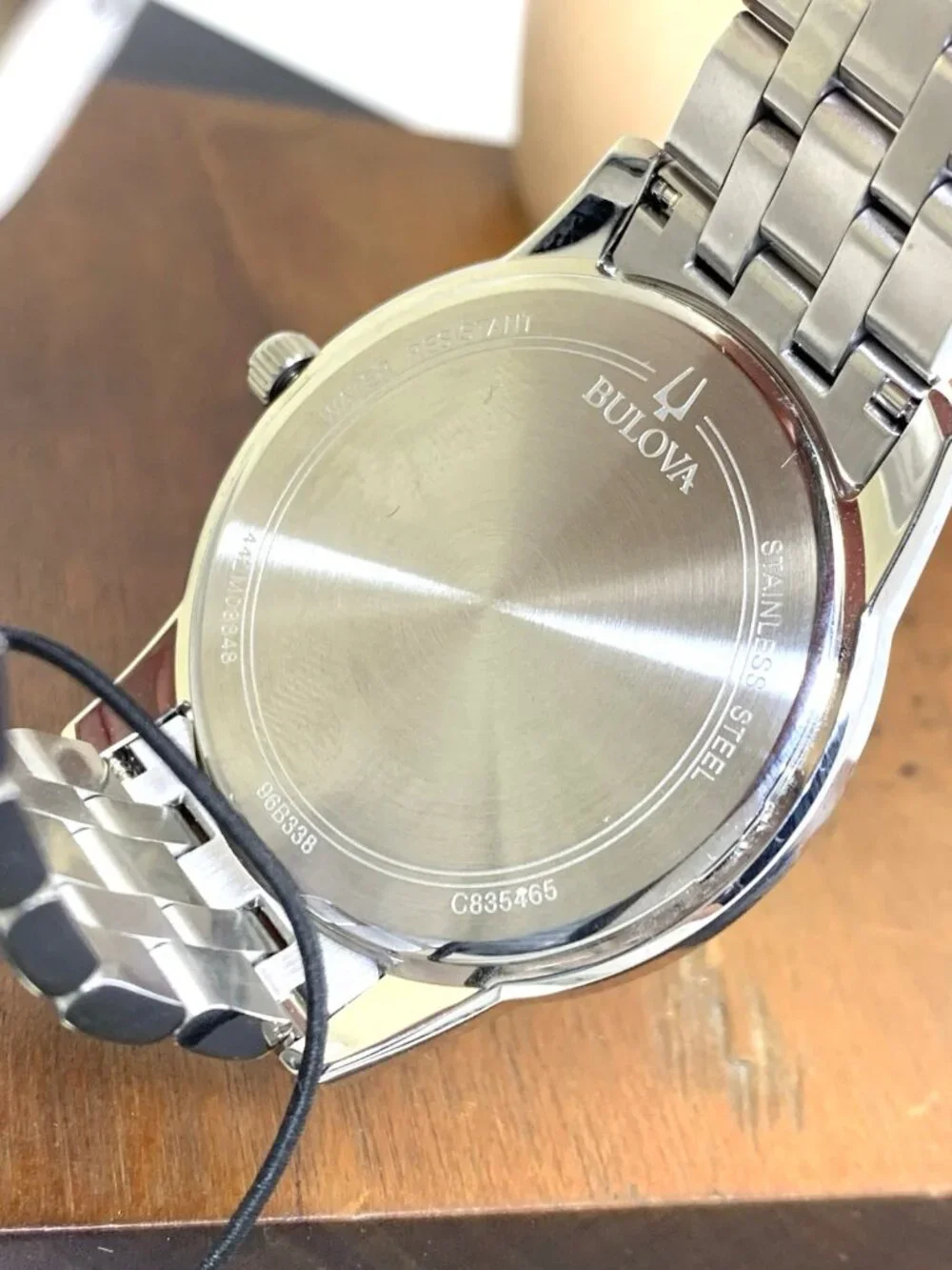 Bulova Men's Watch 96B338 Quartz Blue Dial Date Silver Stainless Steel 40mm